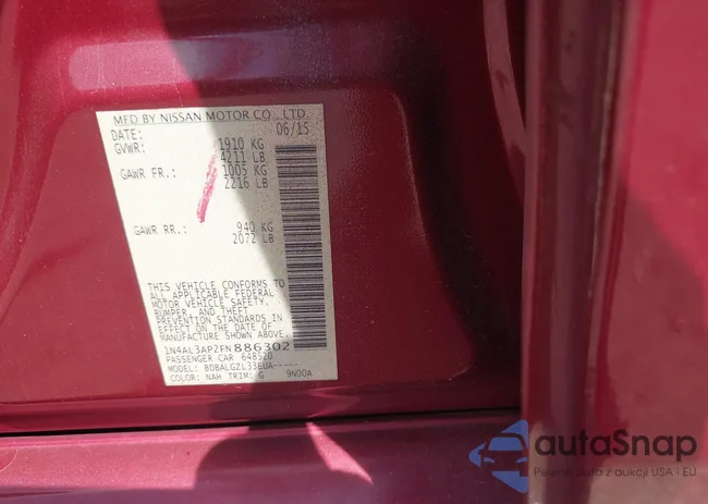 1N4AL3AP2FN886302: 42178436