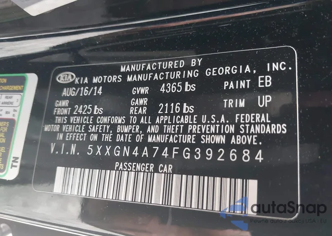 5XXGN4A74FG392684: 42179505