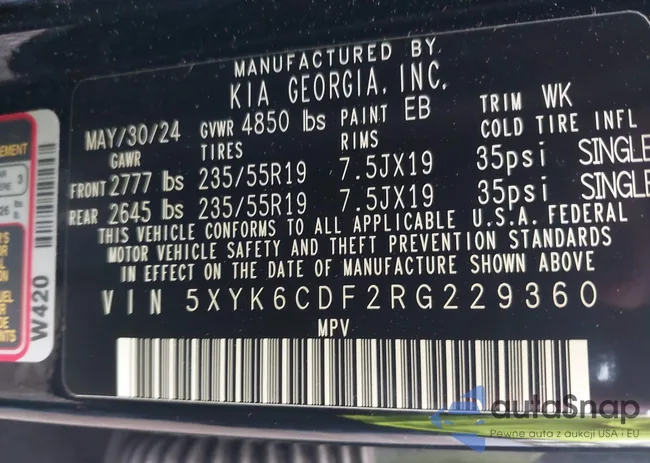 5XYK6CDF2RG229360: 42179569