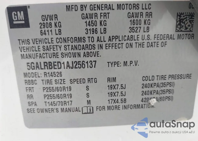 5GALRBED1AJ256137: 42179731