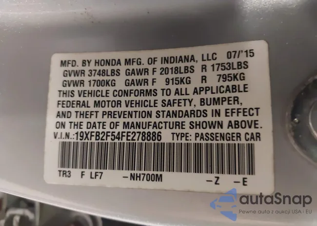 19XFB2F54FE278886: 42179895