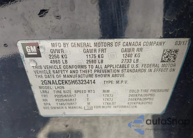 2GNALCEK5H6323414: 42180044