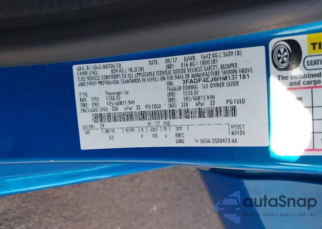 3FADP4EJ6HM157181: 42180690