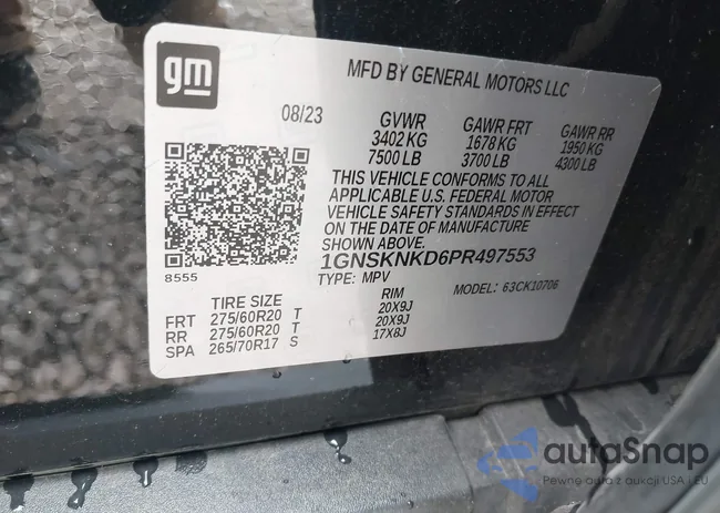 1GNSKNKD6PR497553: 42180897