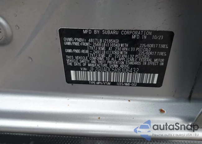 JF2GUADC5R8306432: 42180904