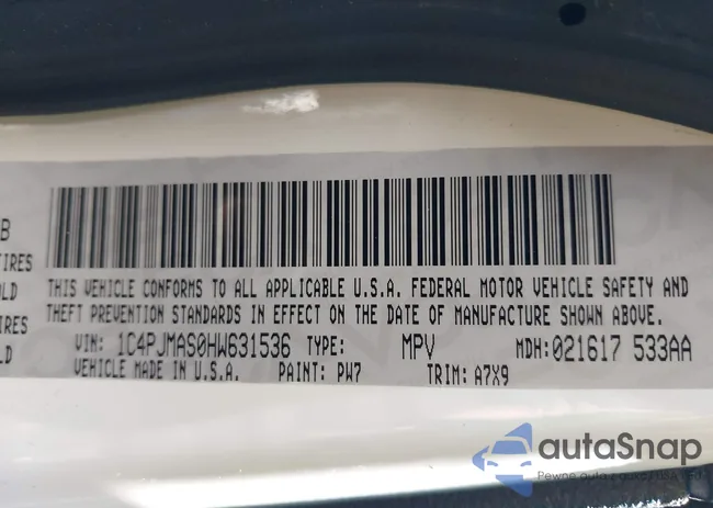 1C4PJMAS0HW631536: 42180916