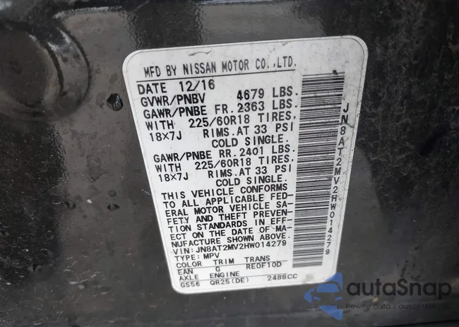 JN8AT2MV2HW014279: 42180984