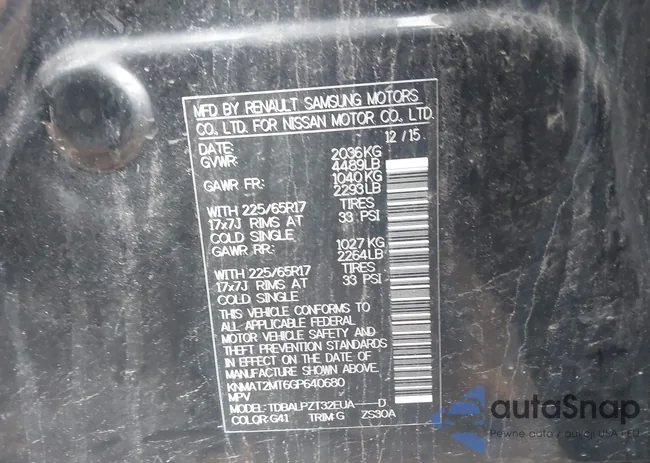 KNMAT2MT6GP640680: 42180442