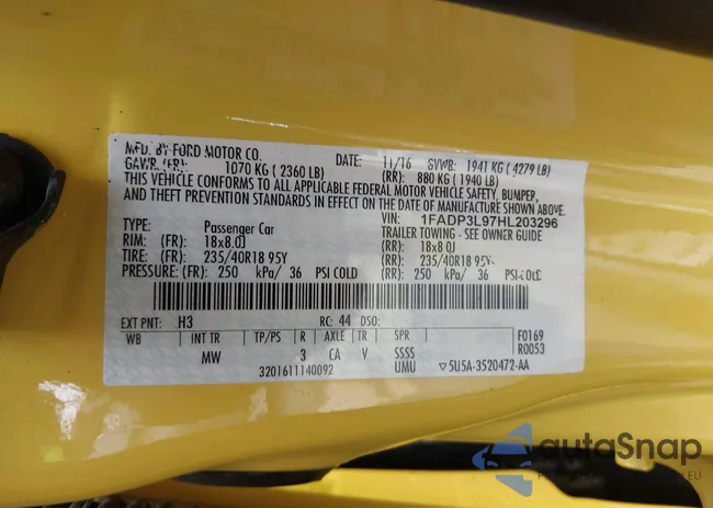 1FADP3L97HL203296: 42181577