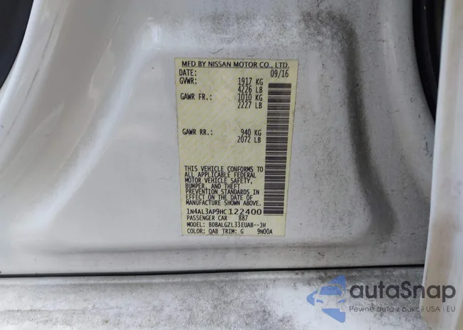 1N4AL3AP9HC122400: 42181875