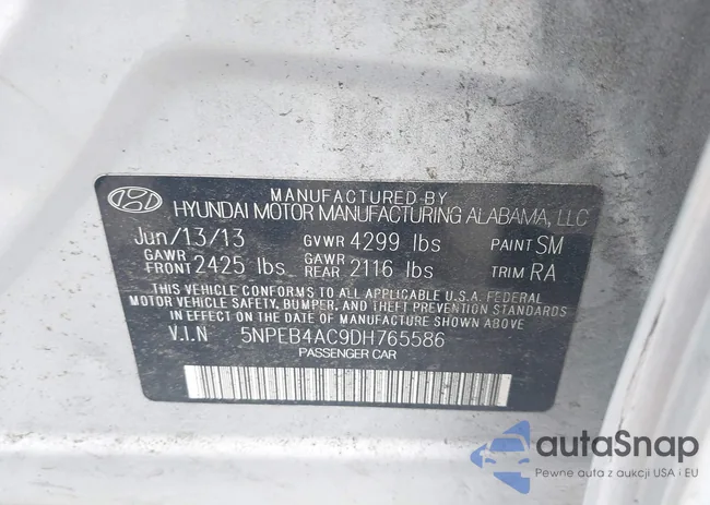 5NPEB4AC9DH765586: 42181962