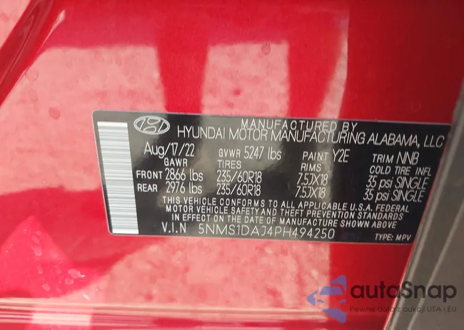 5NMS1DAJ4PH494250: 42181971