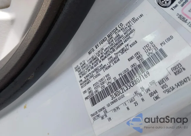 3LNDL2L35CR807169: 42182006