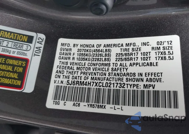 5J6RM4H7XCL021732: 42181059