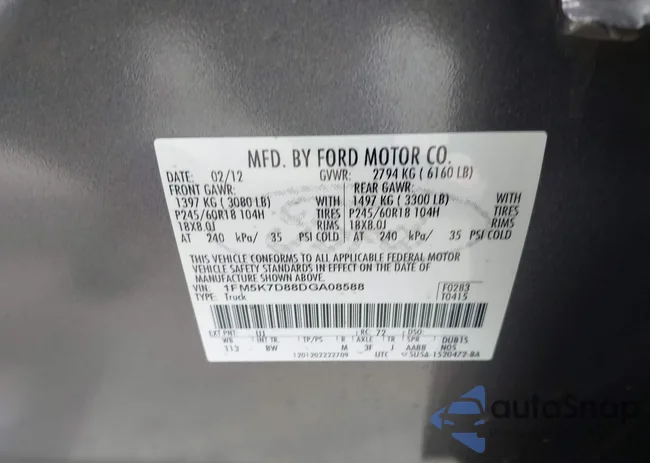 1FM5K7D88DGA08588: 42181138