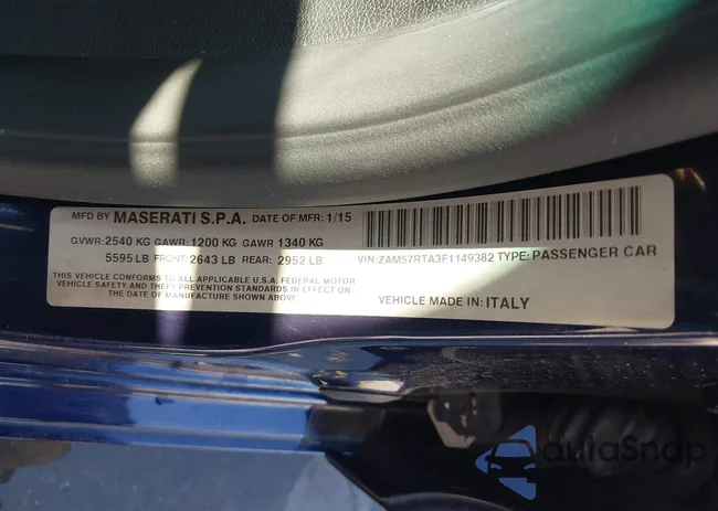 ZAM57RTA3F1149382: 42182510