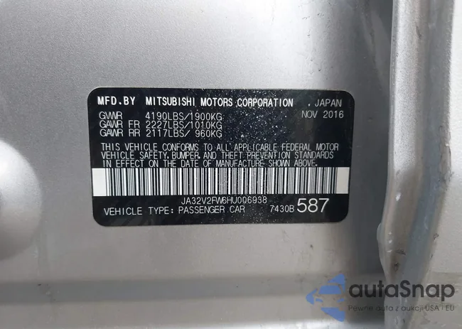 JA32V2FW6HU006938: 42182823