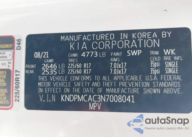 KNDPMCAC3N7008041: 42183535