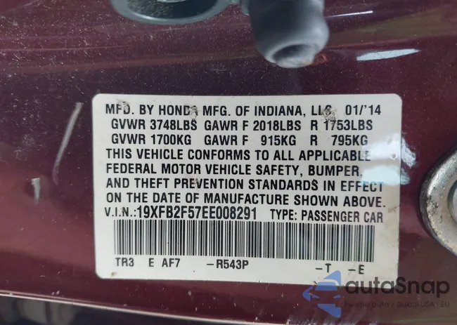 19XFB2F57EE008291: 42183658