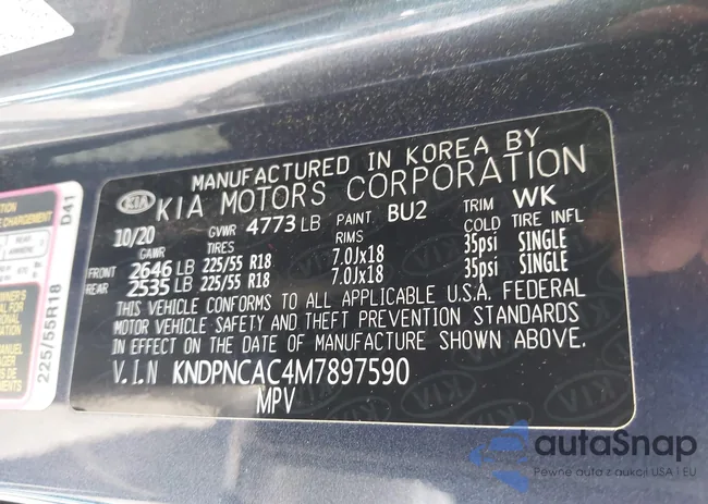 KNDPNCAC4M7897590: 42183678