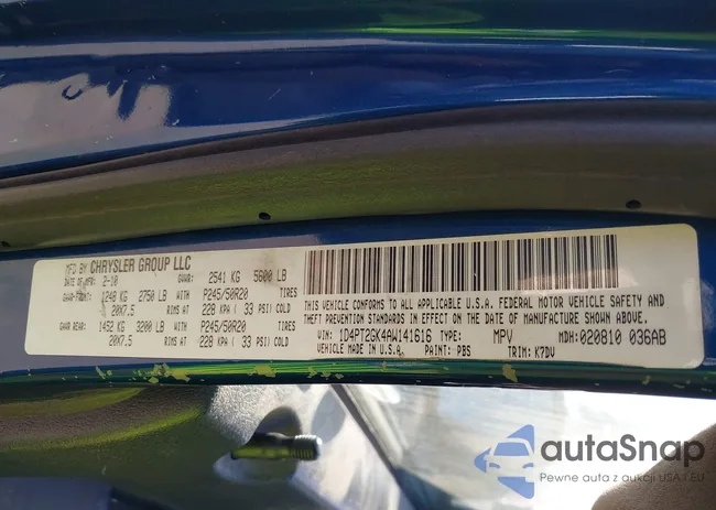 1D4PT2GK4AW141616: 42183953