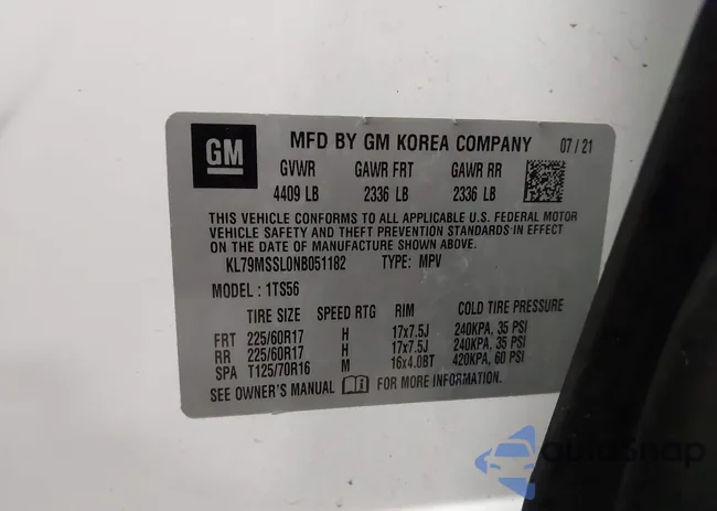 KL79MSSL0NB051182: 42184040