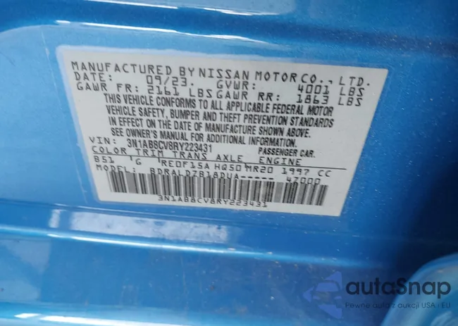 3N1AB8CV8RY223431: 42183371