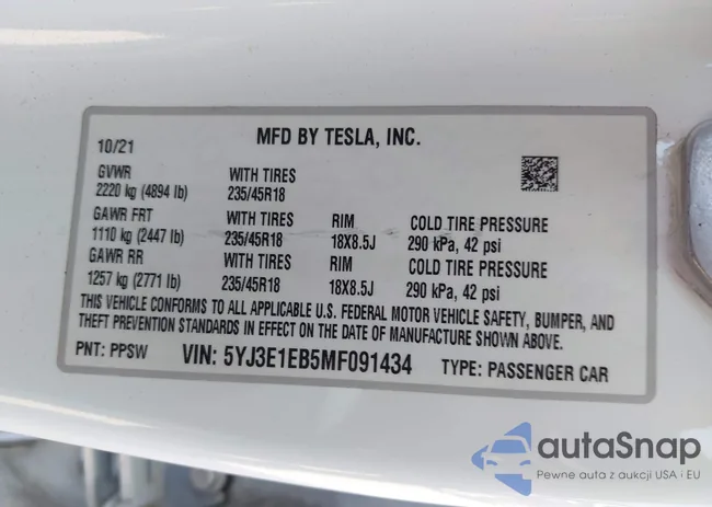 5YJ3E1EB5MF091434: 42184658