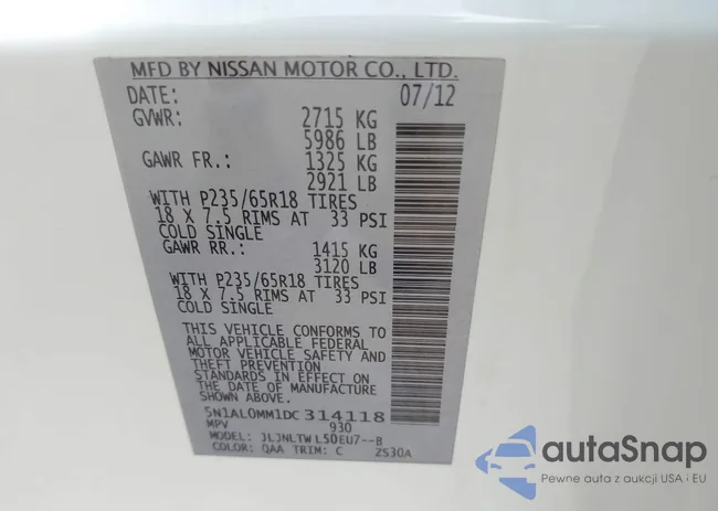 5N1AL0MM1DC314118: 42184684