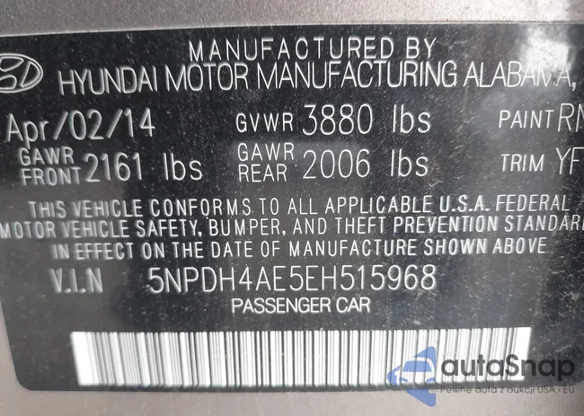 5NPDH4AE5EH515968: 42184324