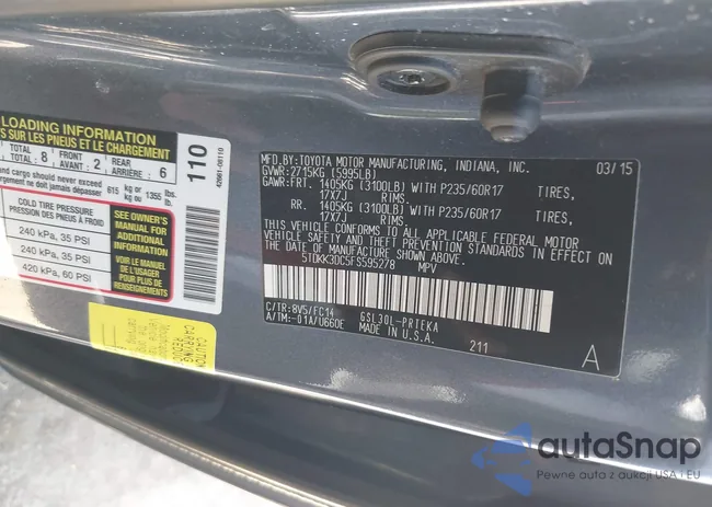 5TDKK3DC5FS595278: 42185243