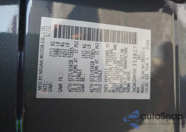 5N1AL0MM3DC313827: 42185244