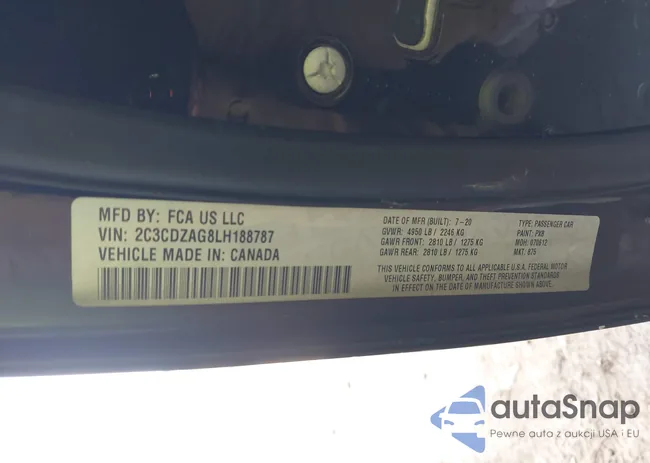 2C3CDZAG8LH188787: 42185378