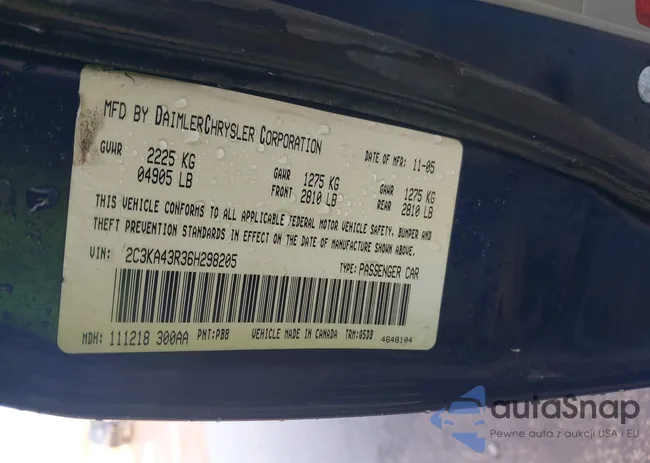 2C3KA43R36H298205: 42185411