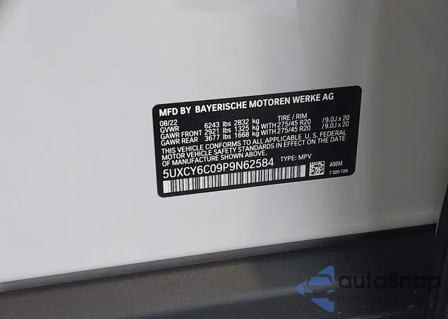 5UXCY6C09P9N62584: 42186679