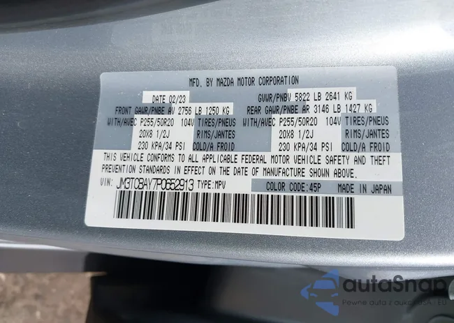 JM3TCBAY7P0652913: 42186917