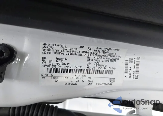 1FADP3K24FL292262: 42186340