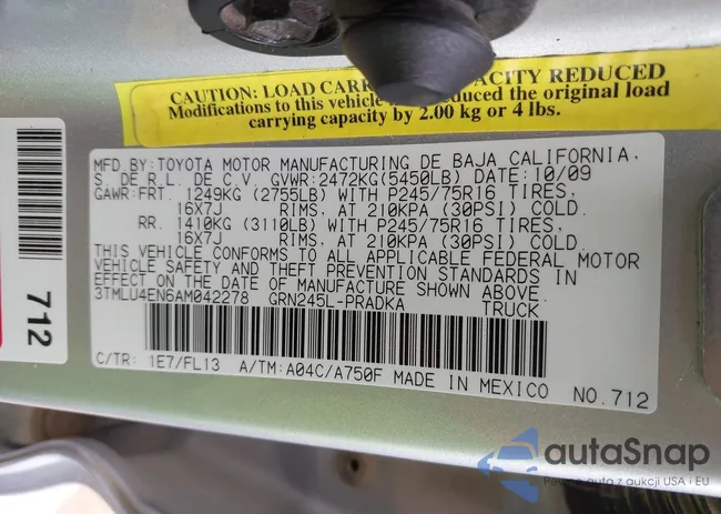 3TMLU4EN6AM042278: 42187589