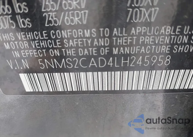 5NMS2CAD4LH245958: 42187708
