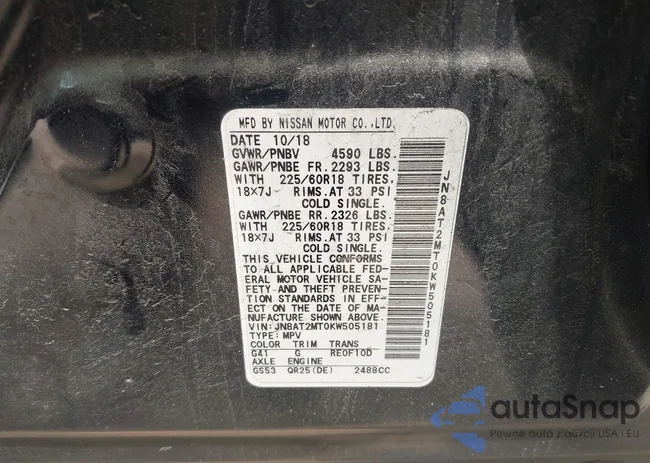 JN8AT2MT0KW505181: 42187312