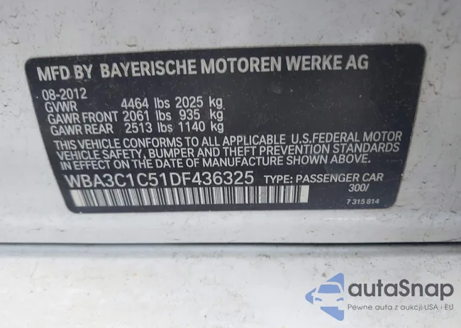 WBA3C1C51DF436325: 42188441