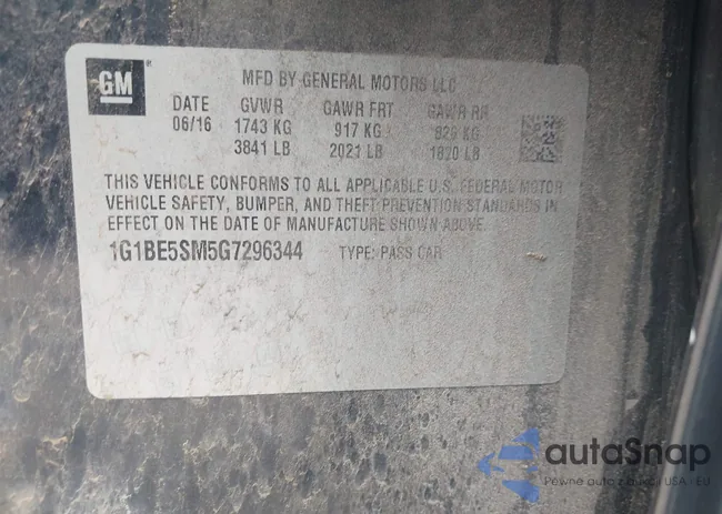 1G1BE5SM5G7296344: 42188819