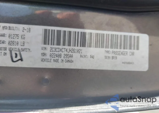 2C3CDXCT4JH261021: 42188904