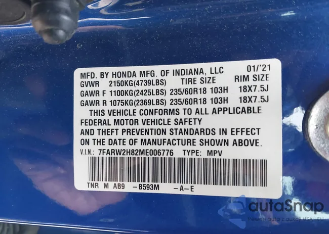 7FARW2H82ME006776: 42188957