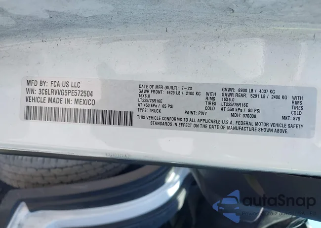 3C6LRVVG5PE572504: 42188064