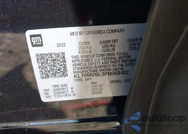 KL79MVSL3PB068482: 42188376