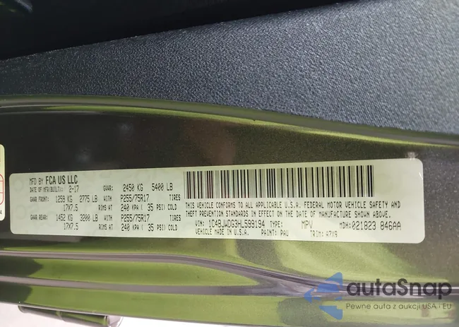 1C4BJWDG3HL599194: 42189483