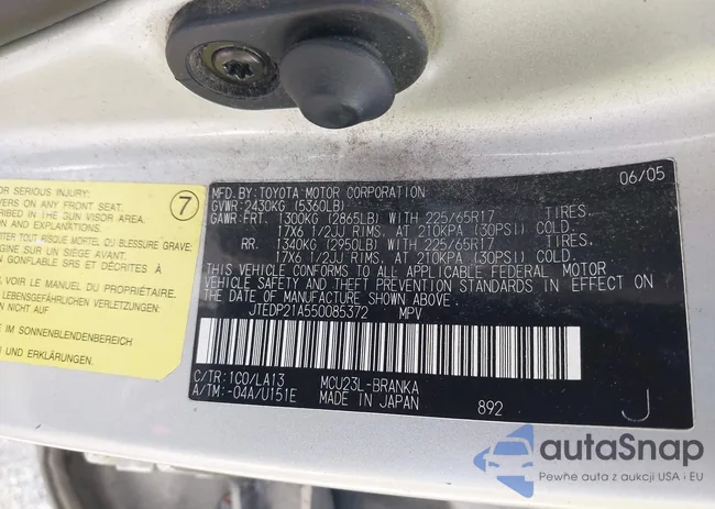 JTEDP21A550085372: 42189580