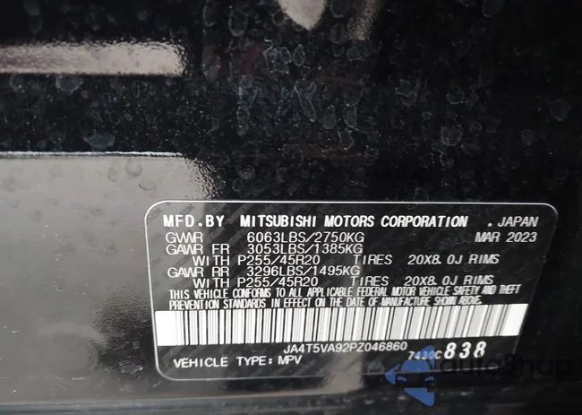 JA4T5VA92PZ046860: 42189795