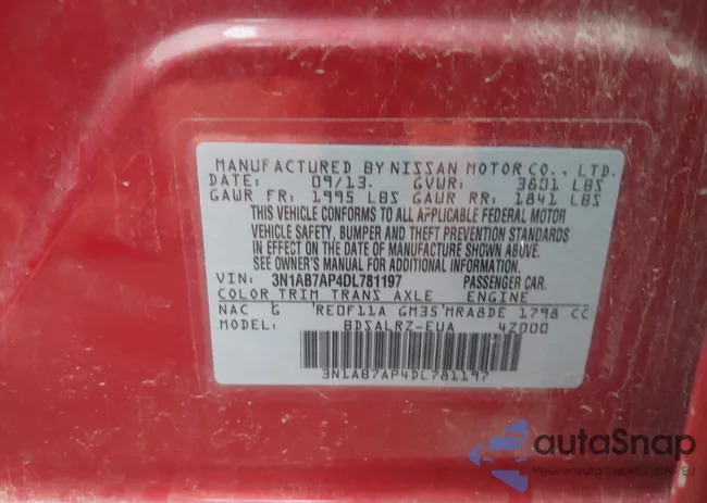 3N1AB7AP4DL781197: 42189866